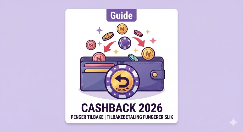 Cashback 2026 – beste cashback-bonuser hos norske nettcasino
