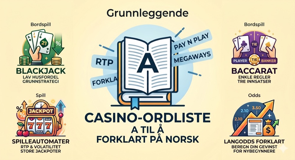 Casino-ordliste: begrepene forklart